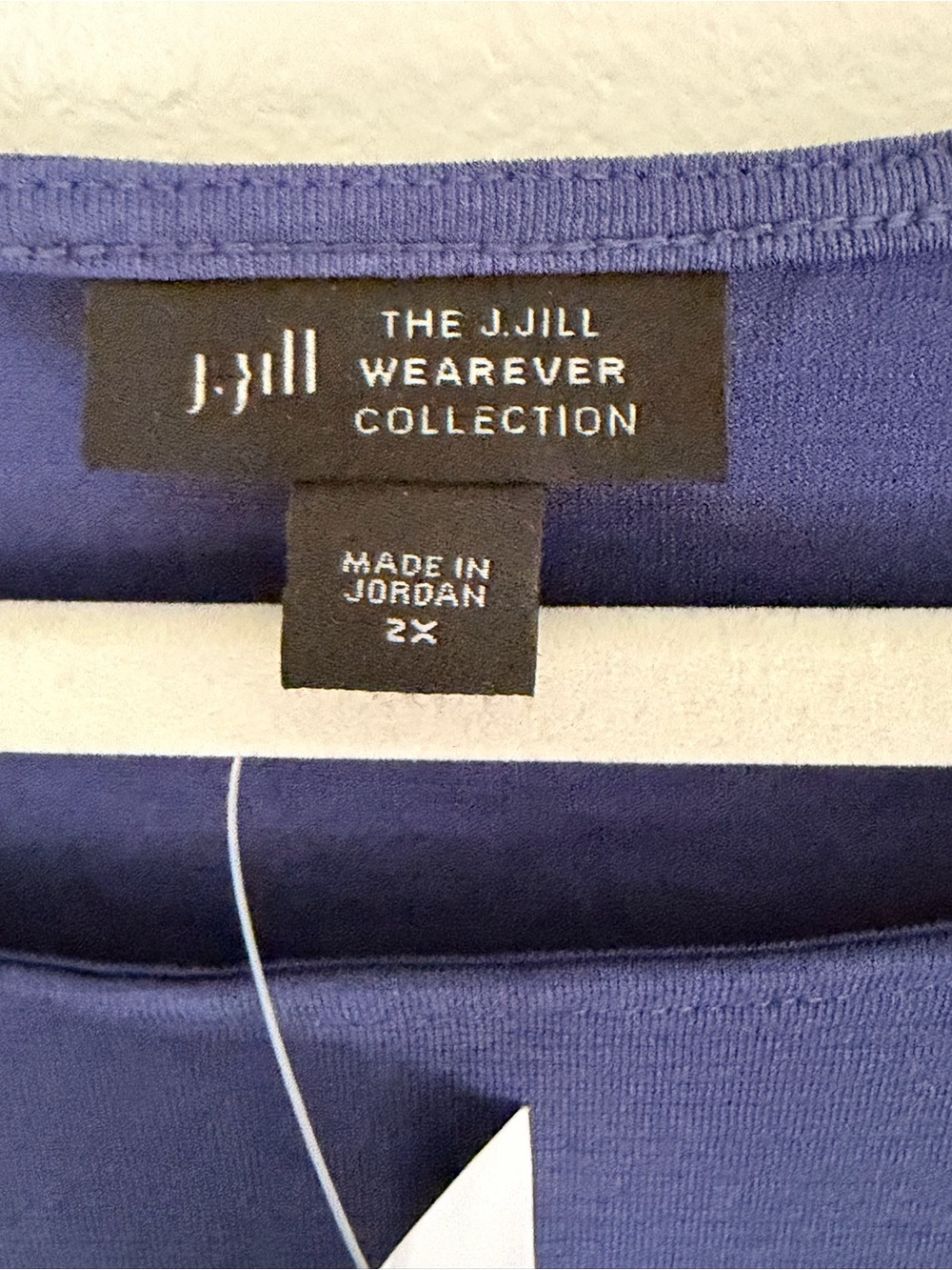 J. Jill Women’s 2X Indigo Blue Relaxed Fit Dolman Sleeve Tee Top - Picture 4 of 6